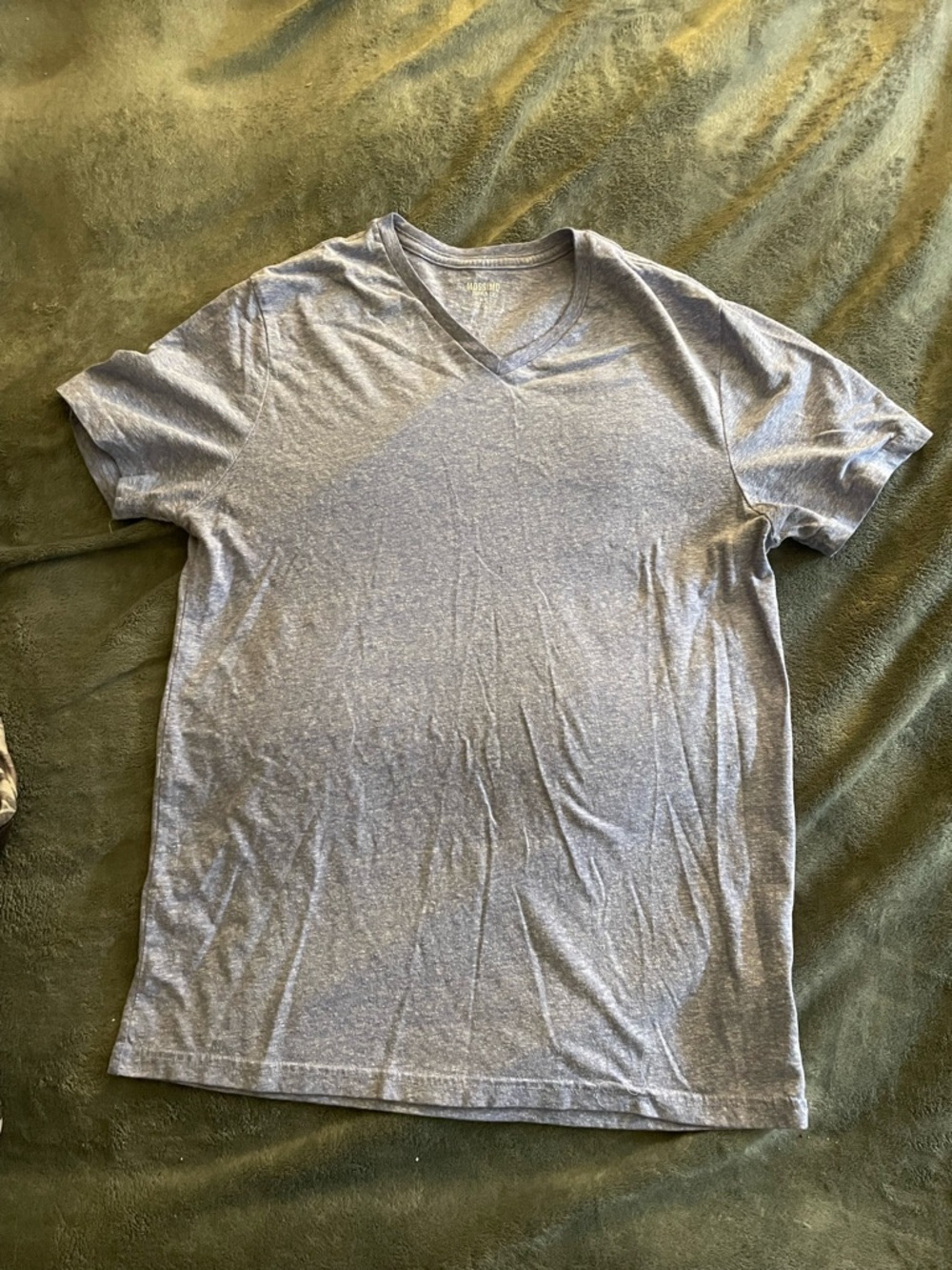 Mossimo Supply Co. Light Blueish Heather V-Neck Short Sleeve Tee